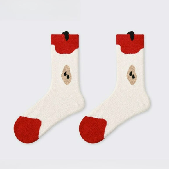 1 Pair Cute Cartoon Food Socks