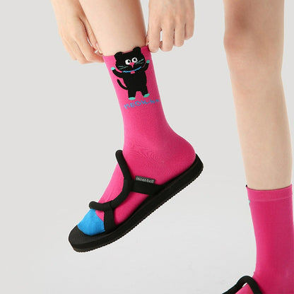 3 Pairs Original Cartoon Rabbit Candy Color Socks