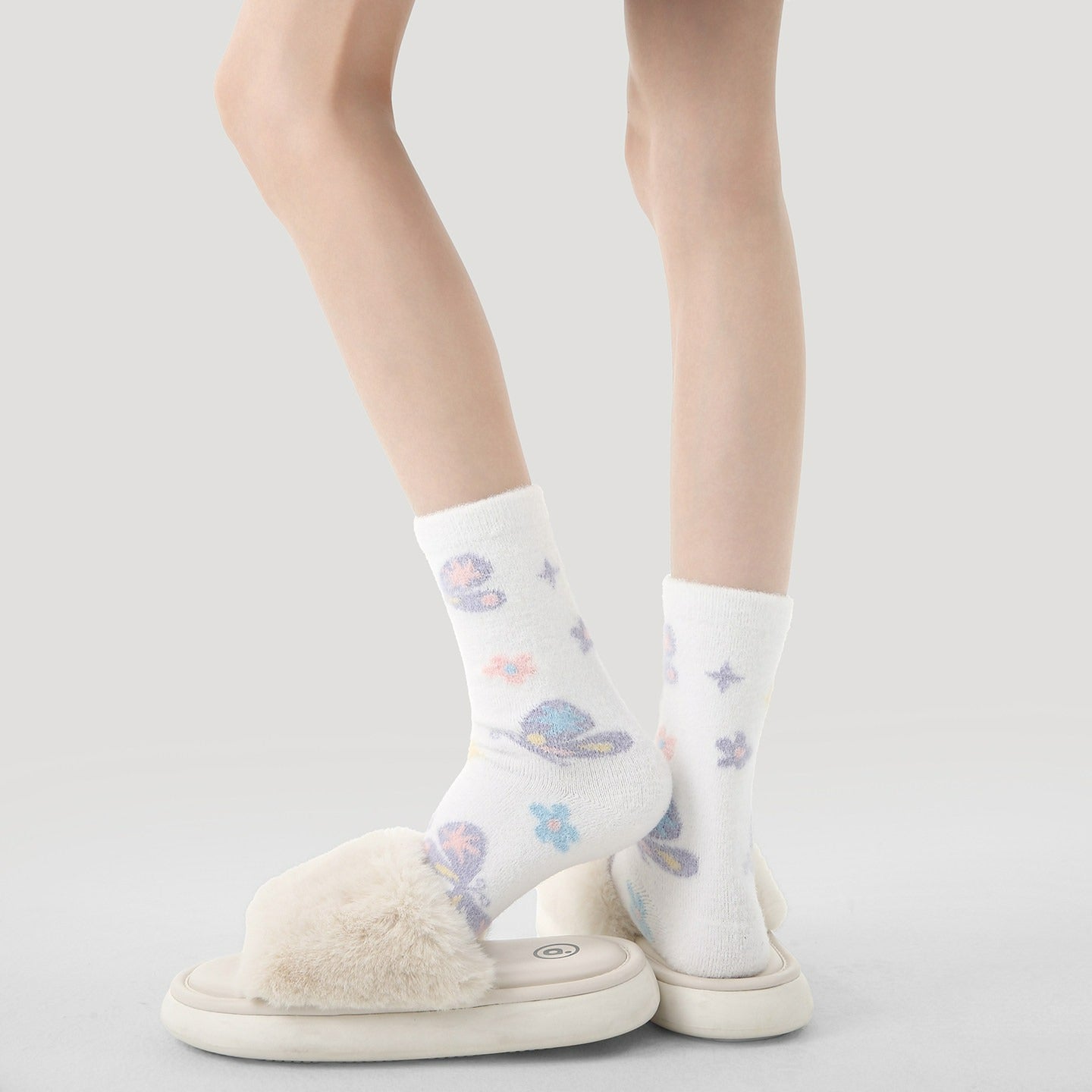 3 Pairs Cute Carton Colorful Cat Socks