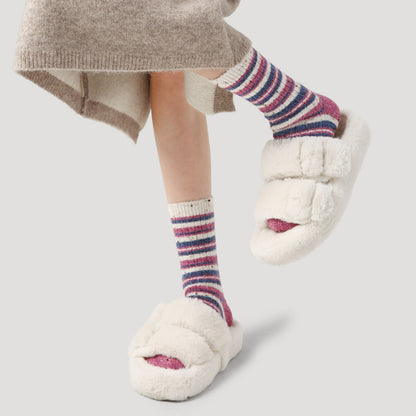 4 Pairs Middle High Colorful Socks