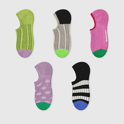 5 Pairs Breathable Tide Boat Socks