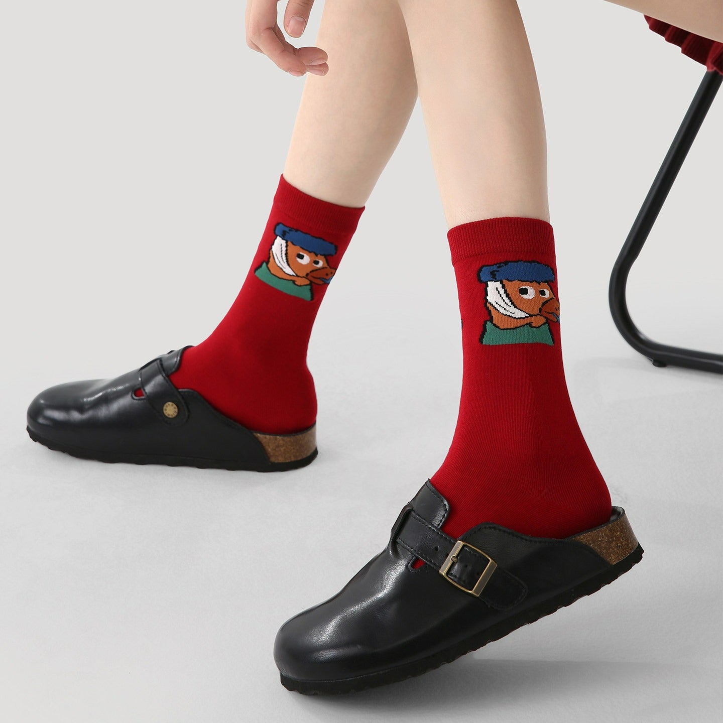 3 Pairs Red Horse Socks