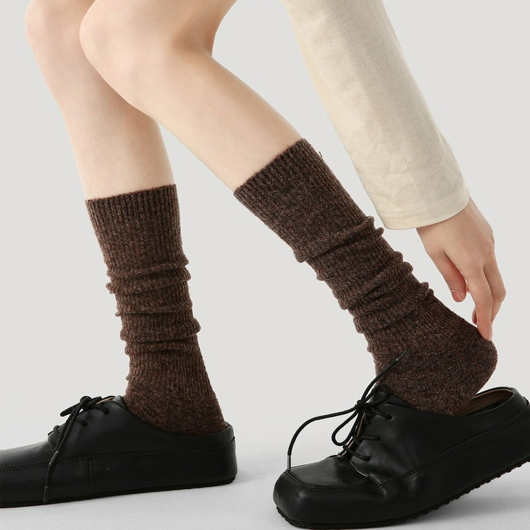 1 Pair Knee High Warm Wool Socks