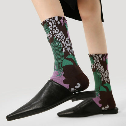 3 Pairs Vintage Brown Socks