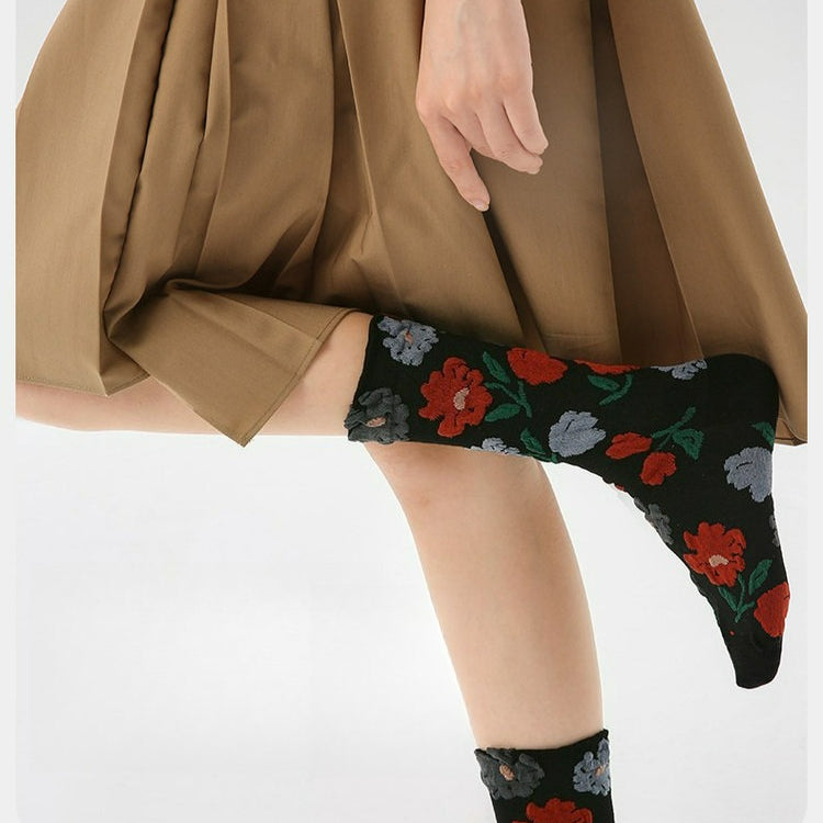 3 Pairs Vintage Brown Cotton Socks