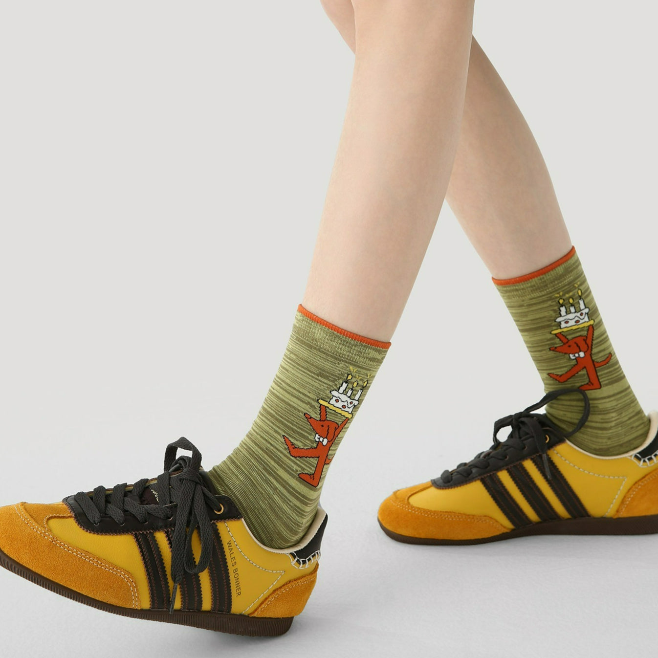 3 Pairs Cartoon Animation Stacking Socks