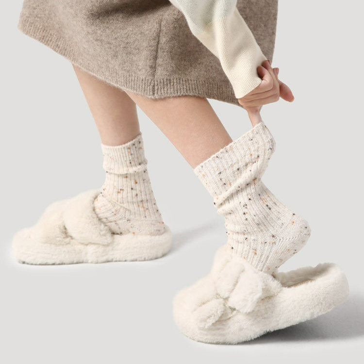 4 Pairs Autumn Winter Mid High Socks