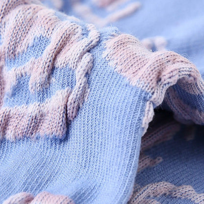 3 Pairs Flower Colorful Socks