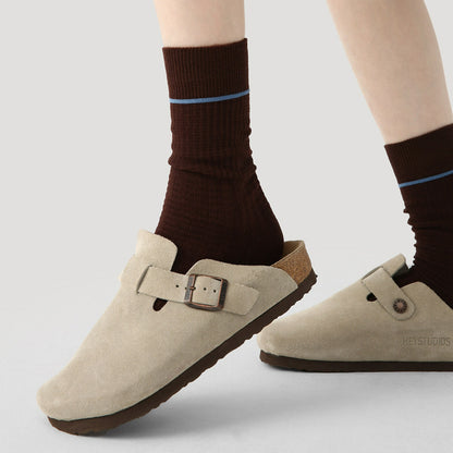 3 Pairs Vintage Polka Point Stripes Socks