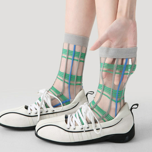 3 Pairs Cass Mesh Socks Thin Breathable Socks