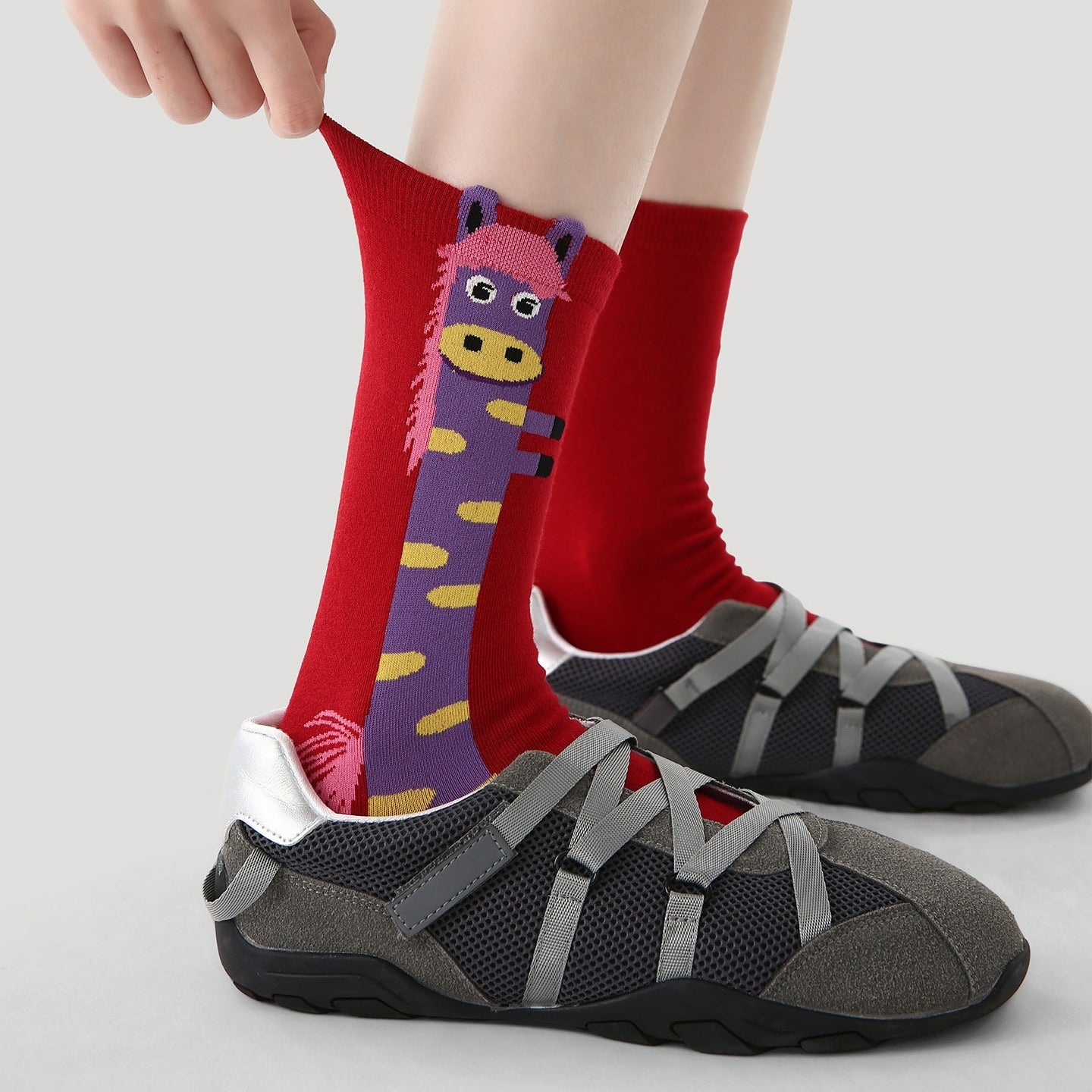 3 Pairs Cute The Horse Carton Socks