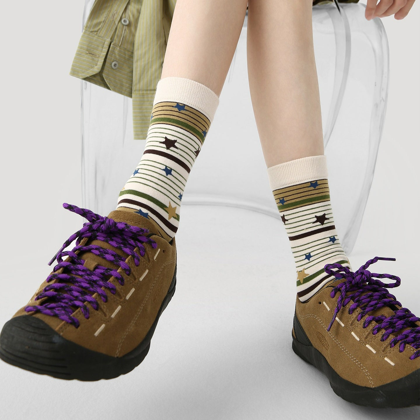 3 Pairs Cartoon Animation Stacking Socks