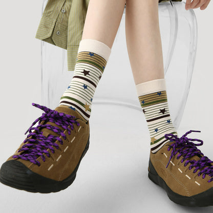 3 Pairs Cartoon Animation Stacking Socks