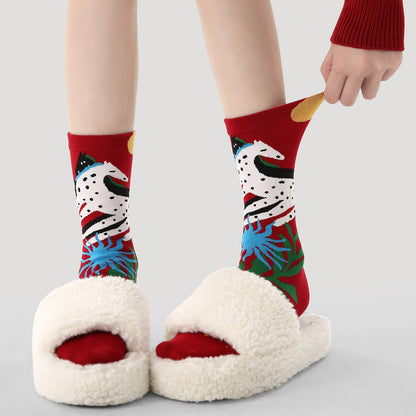 3 Pairs The Horse Cartoon Socks
