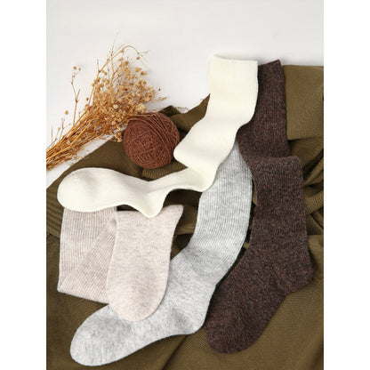 1 Pair Knee High Warm Wool Socks