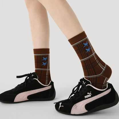 3 Pairs Illustration Style Original Cartoon Socks