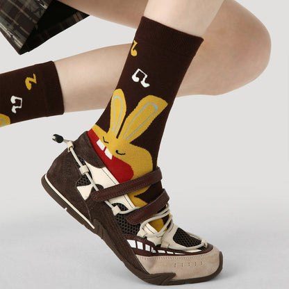 3 Pairs Funny Puppy Rabbit Cartoon Socks