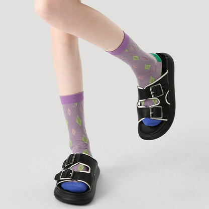 3 Pairs Cass Mesh Socks Thin Breathable Socks