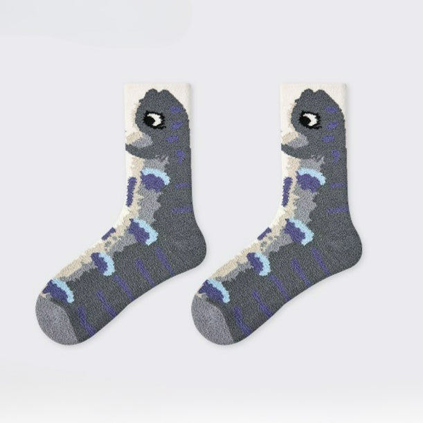 1  Pair Cute Cartoon Food Socks