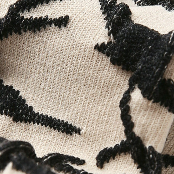 3 Pairs Print Vintage Short Socks