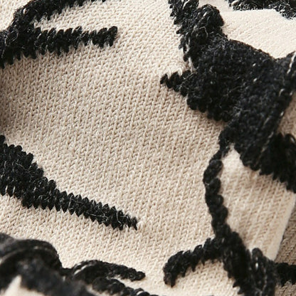 3 Pairs Print Vintage Short Socks