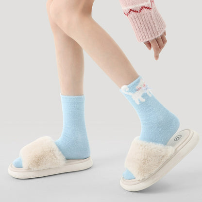 3 Pairs Cute Carton Colorful Cat Socks