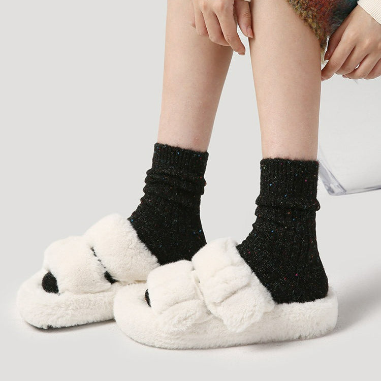 4 Pairs Autumn Winter Mid High Socks