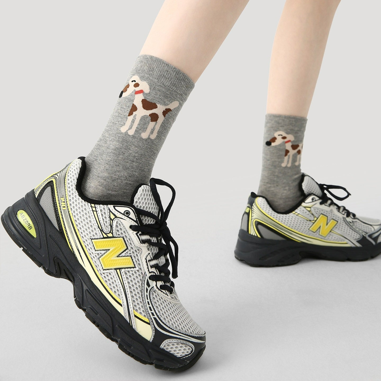 3 Pairs Cat Dog Cartoon Cute Socks